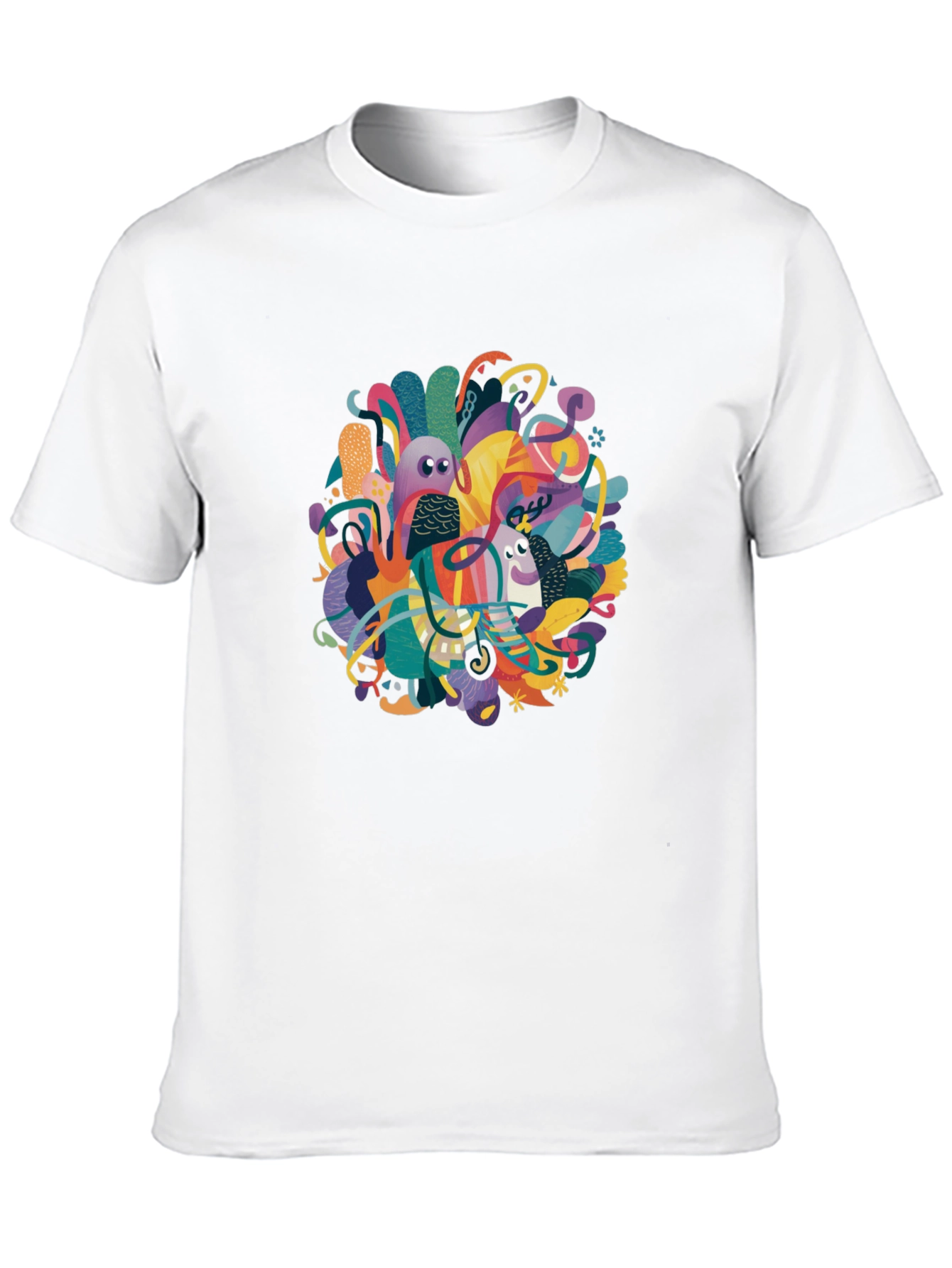 Abstract Art Graphic Tee - Modern Casual Wear