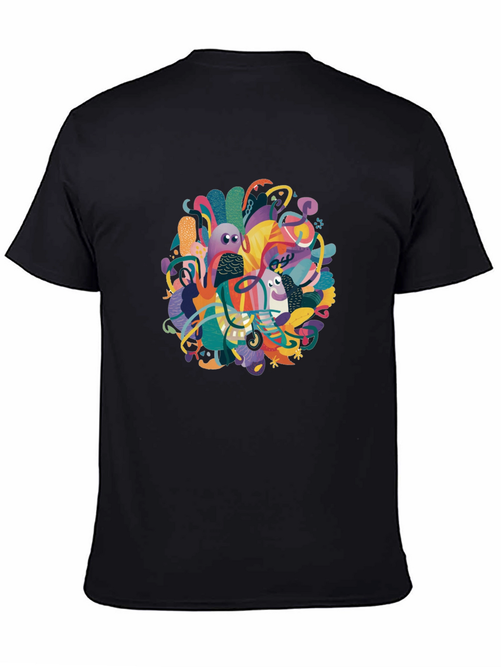 Abstract Art Graphic Tee - Modern Casual Wear