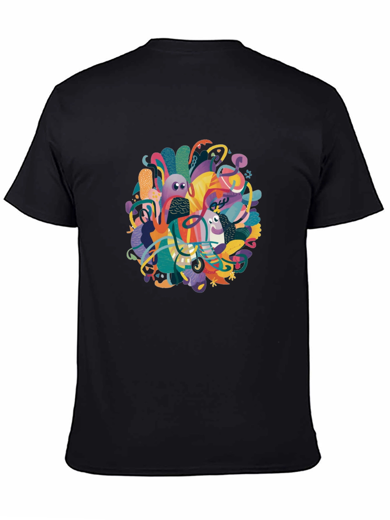 Abstract Art Graphic Tee - Modern Casual Wear