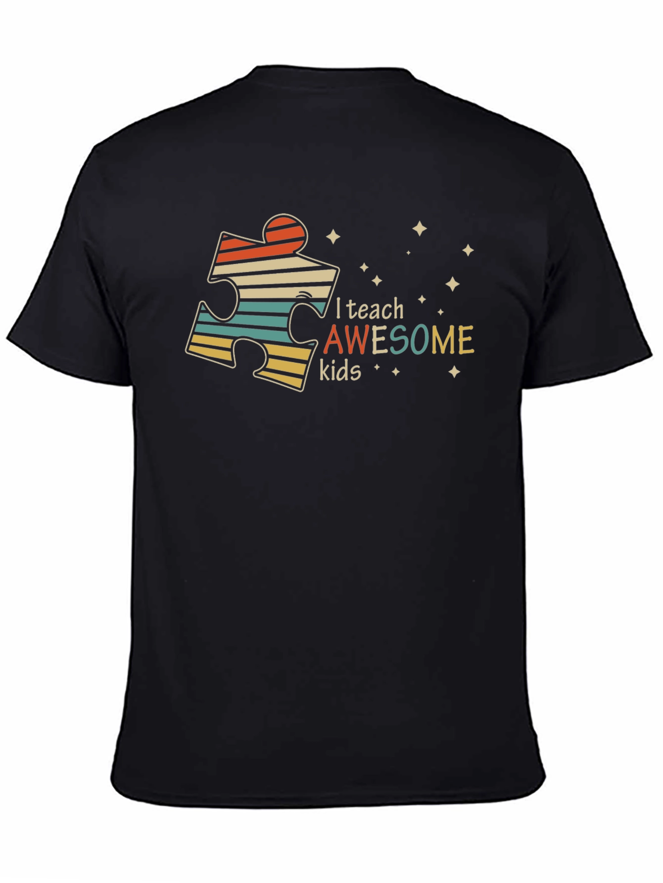 Autism Awareness Teacher T-Shirt - I Teach Awesome Kids
