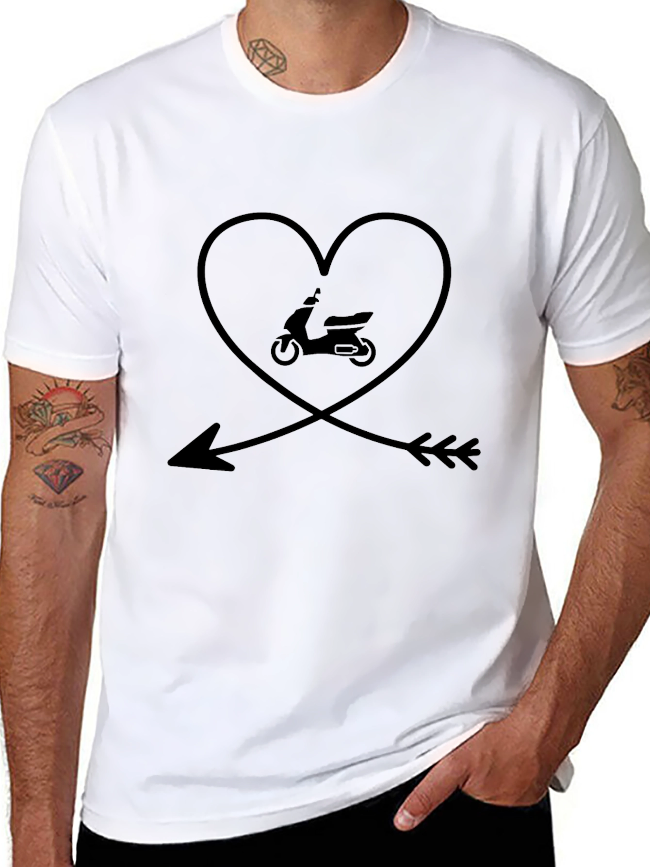 Scooter Heart Arrow Graphic Tee