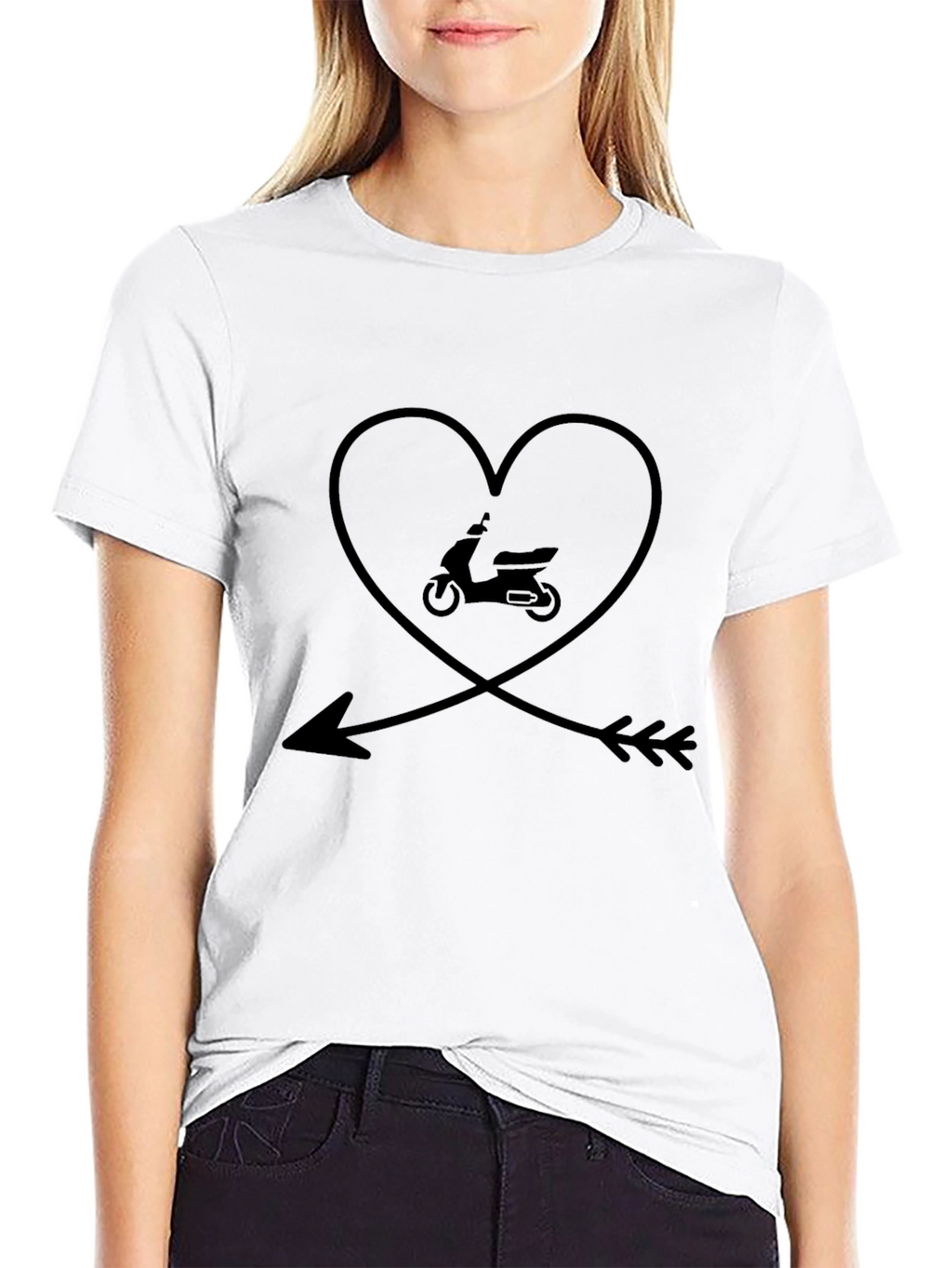 Scooter Heart Arrow Graphic Tee