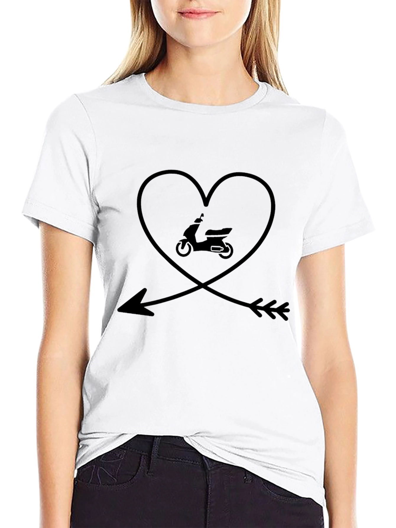 Scooter Heart Arrow Graphic Tee