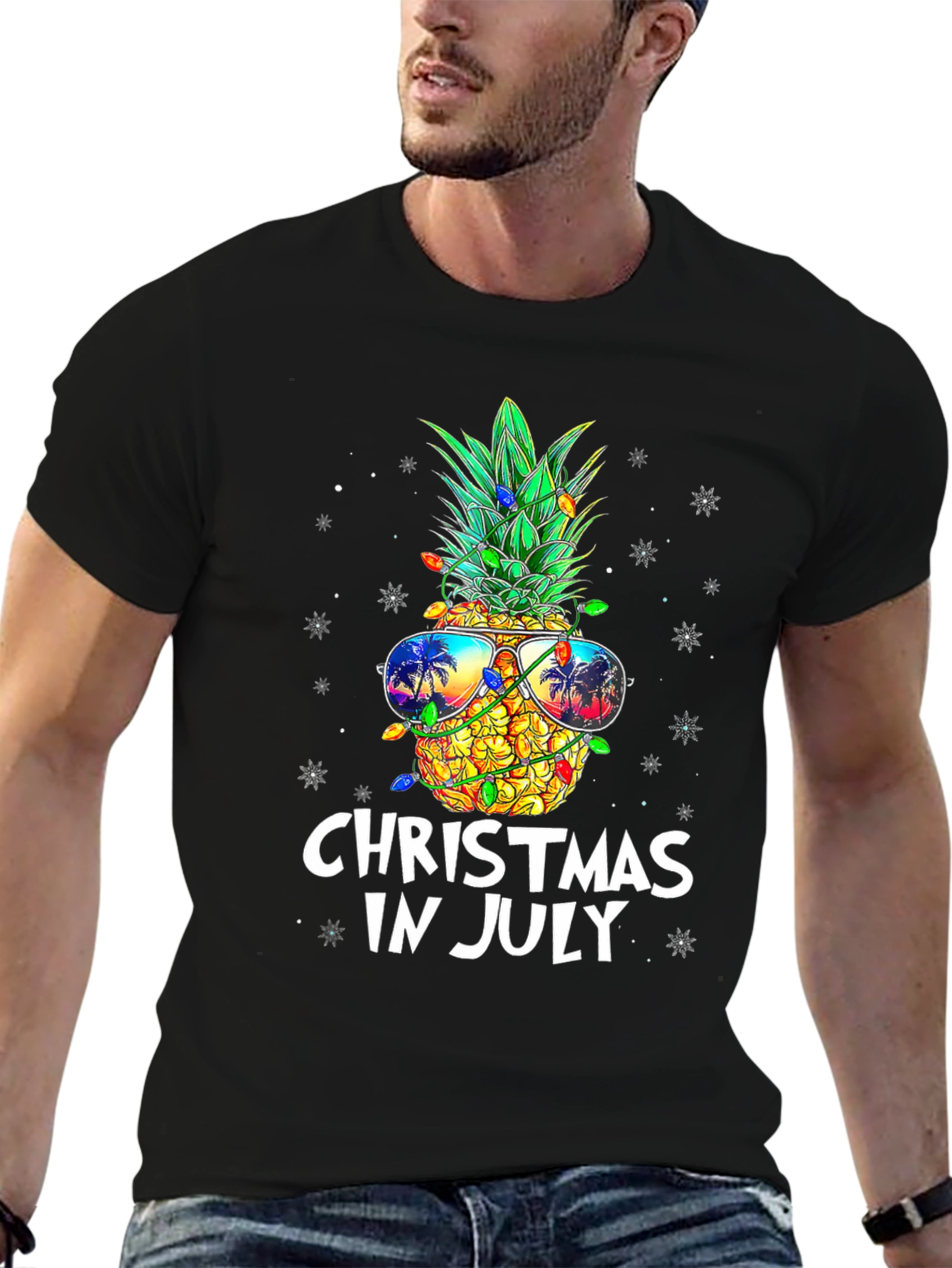 Christmas In July Pineapple T-Shirt