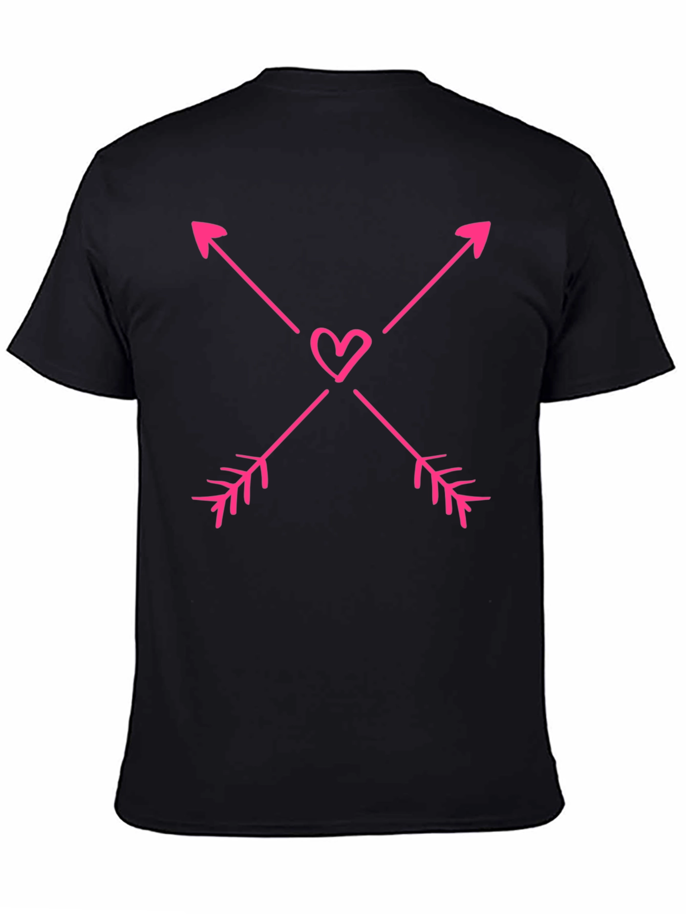 Heart Arrow Graphic Tee - Black