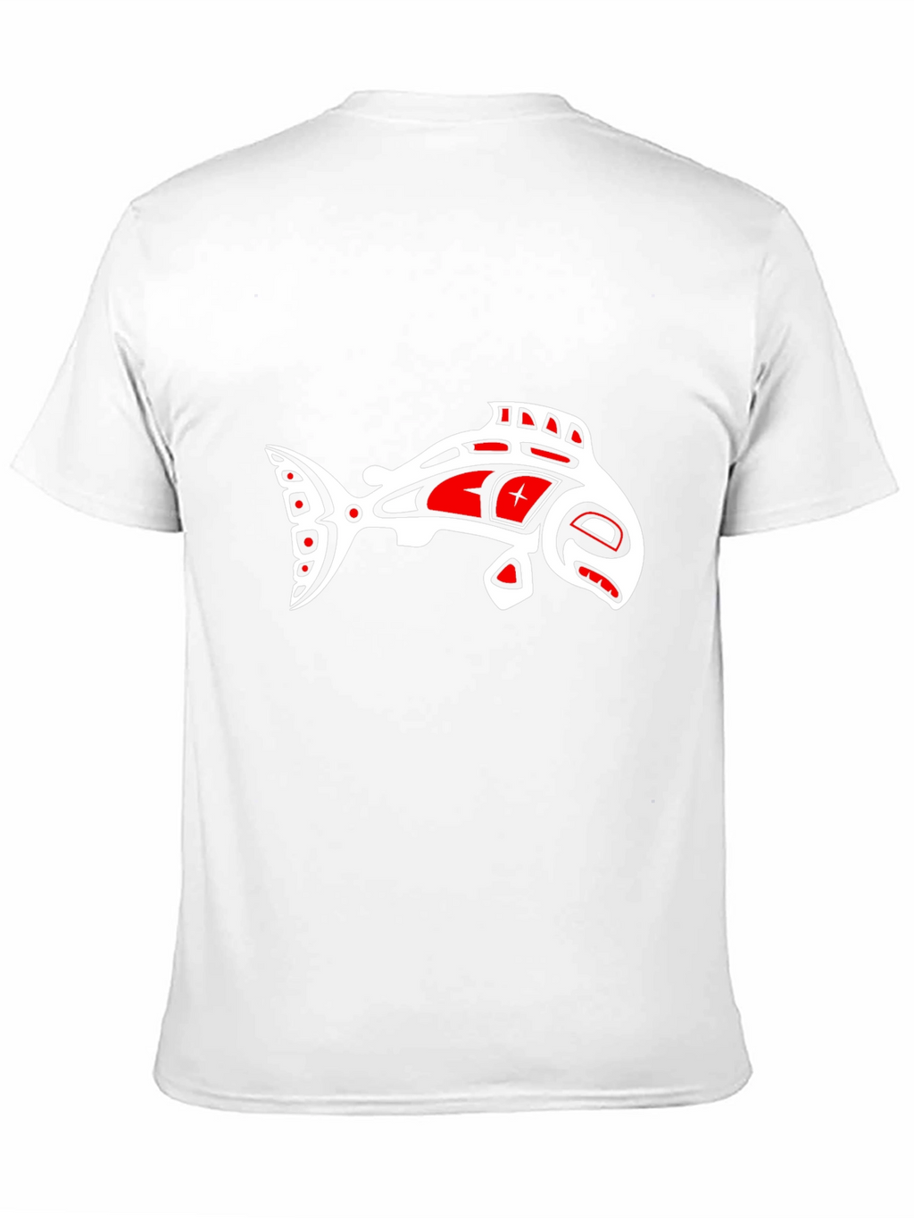 Artistic Fish Graphic Tee - Black