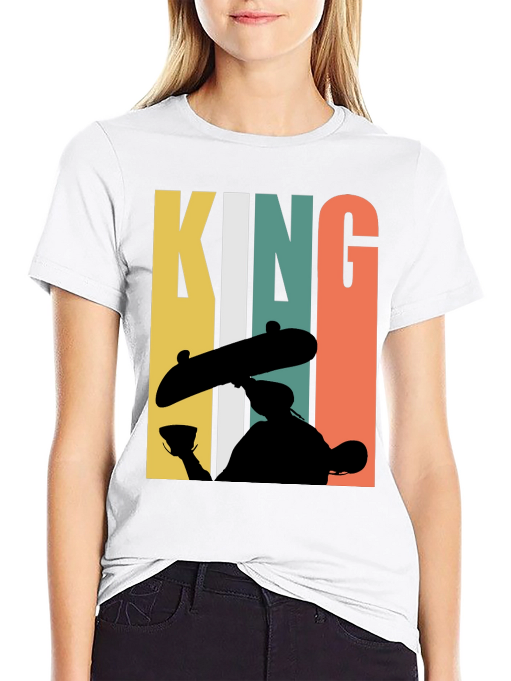 Skate King Graphic T-Shirt - Retro Style