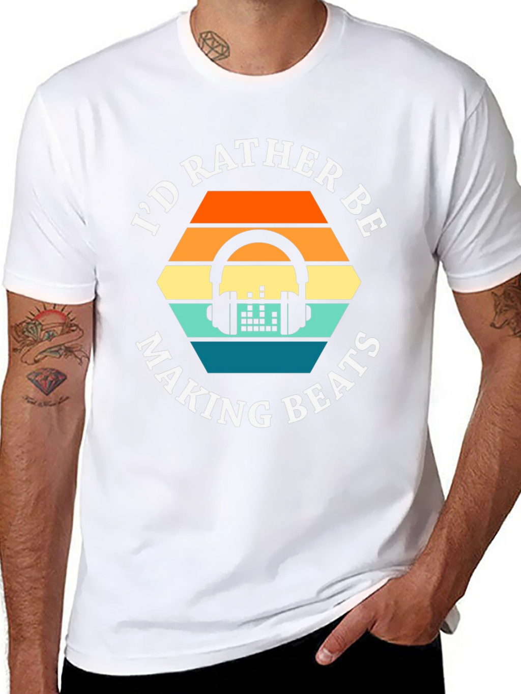 Id Rather Be Making Beats Graphic Tee