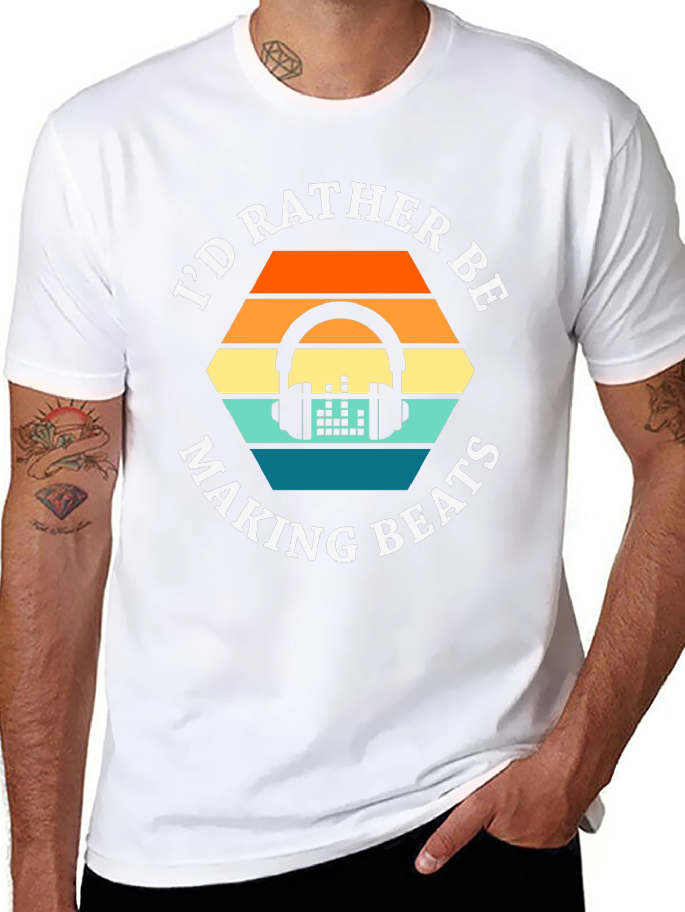Id Rather Be Making Beats Graphic Tee
