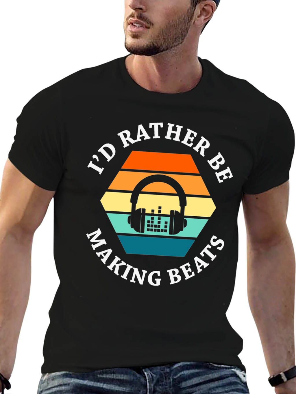 Id Rather Be Making Beats Graphic Tee