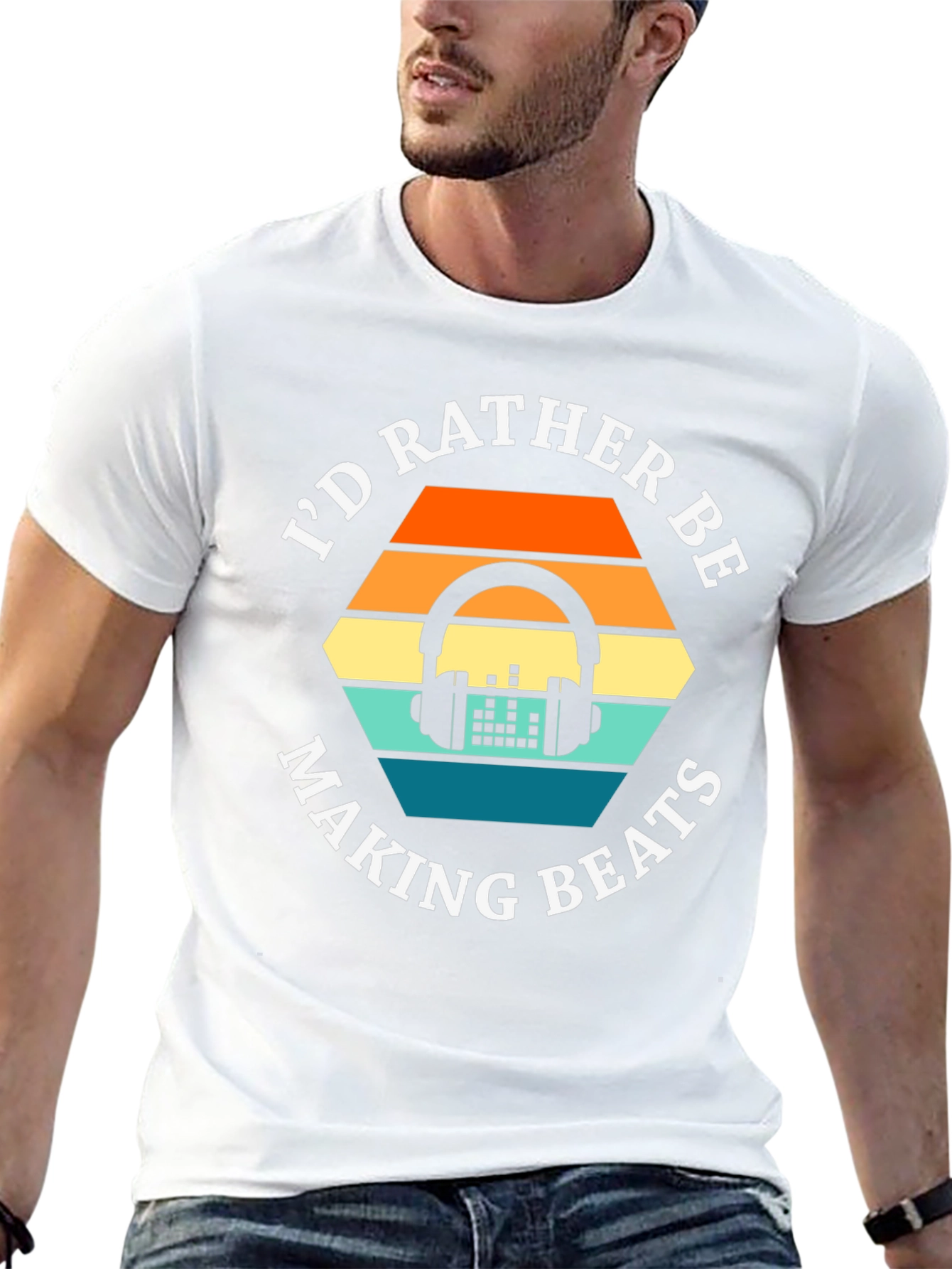 Id Rather Be Making Beats Graphic Tee