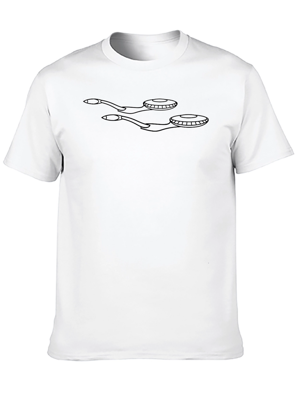 Star Trek Inspired Graphic Black T-Shirt