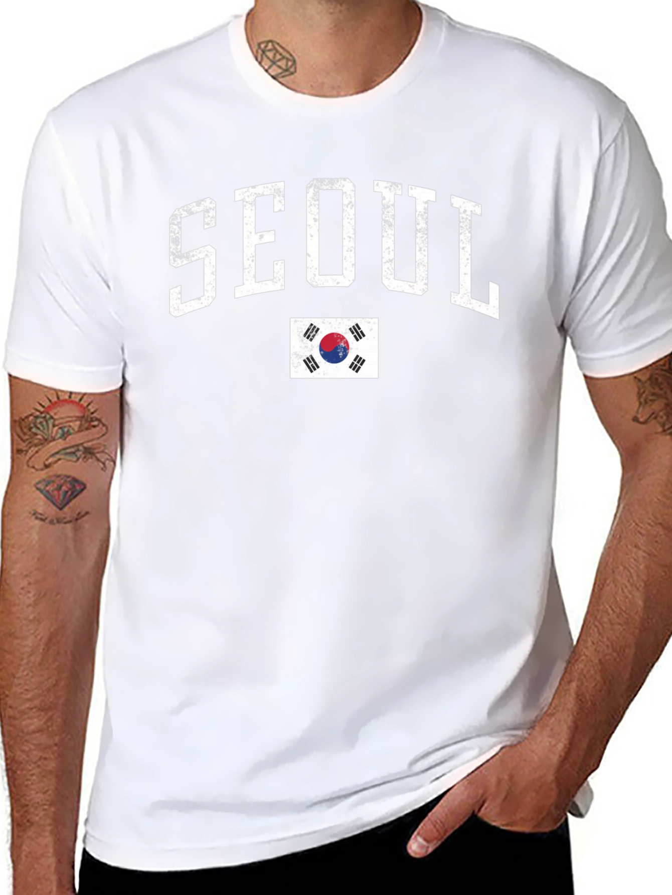 Seoul South Korea Flag T-Shirt