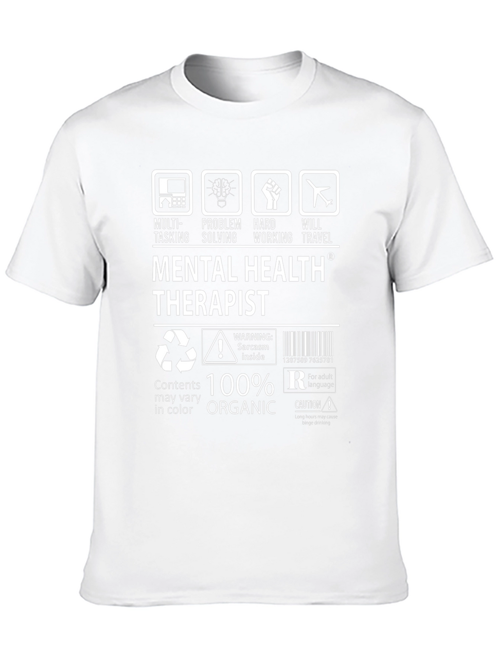 Mental Health Therapist T-Shirt - 100% Organic