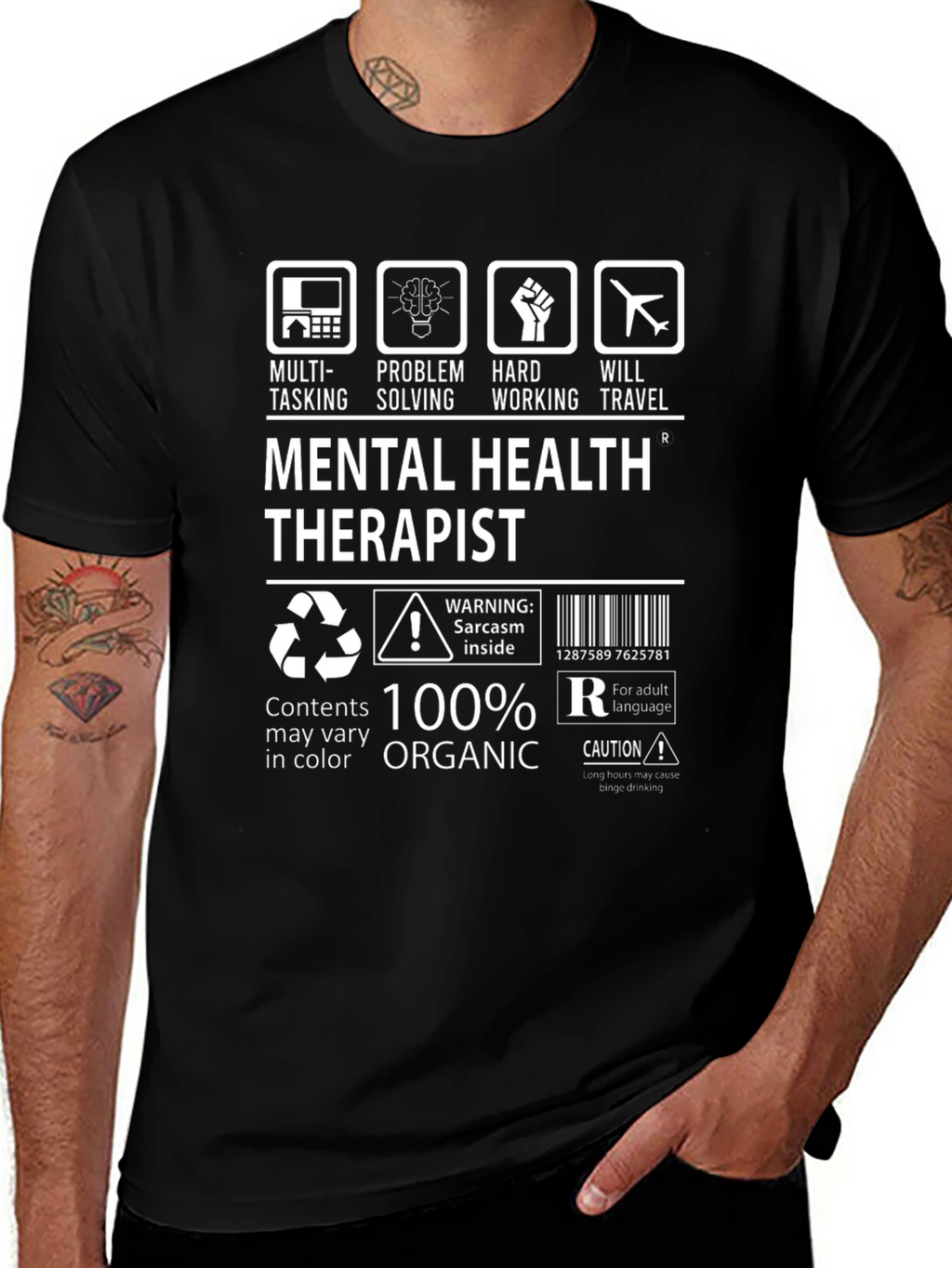 Mental Health Therapist T-Shirt - 100% Organic