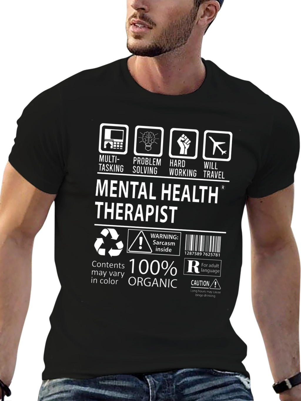 Mental Health Therapist T-Shirt - 100% Organic