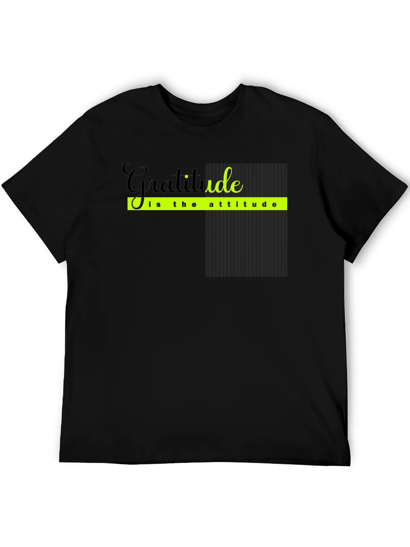 Gratitude Attitude Black T-Shirt
