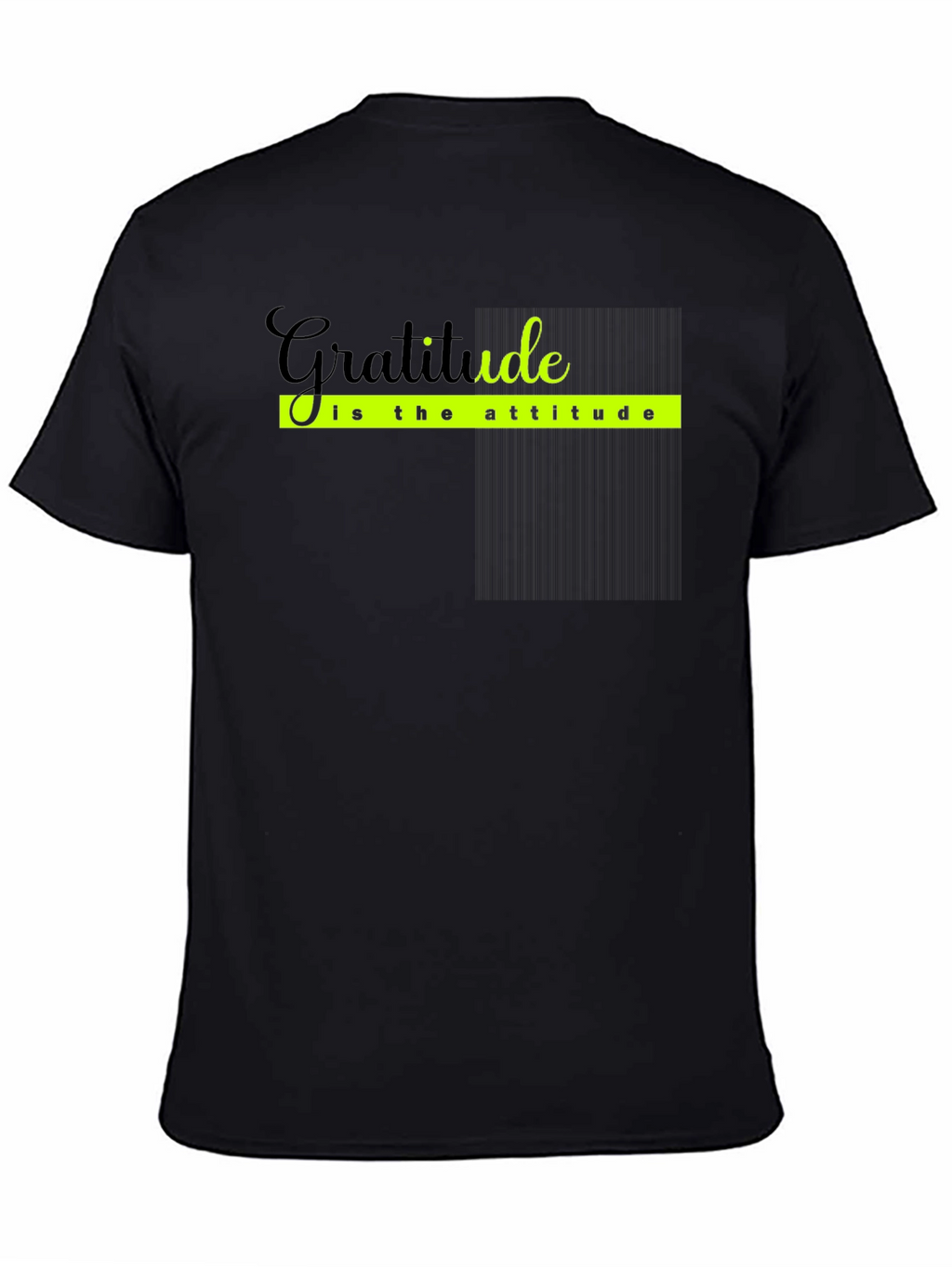 Gratitude Attitude Black T-Shirt