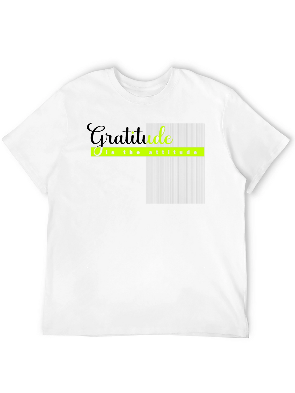 Gratitude Attitude Black T-Shirt
