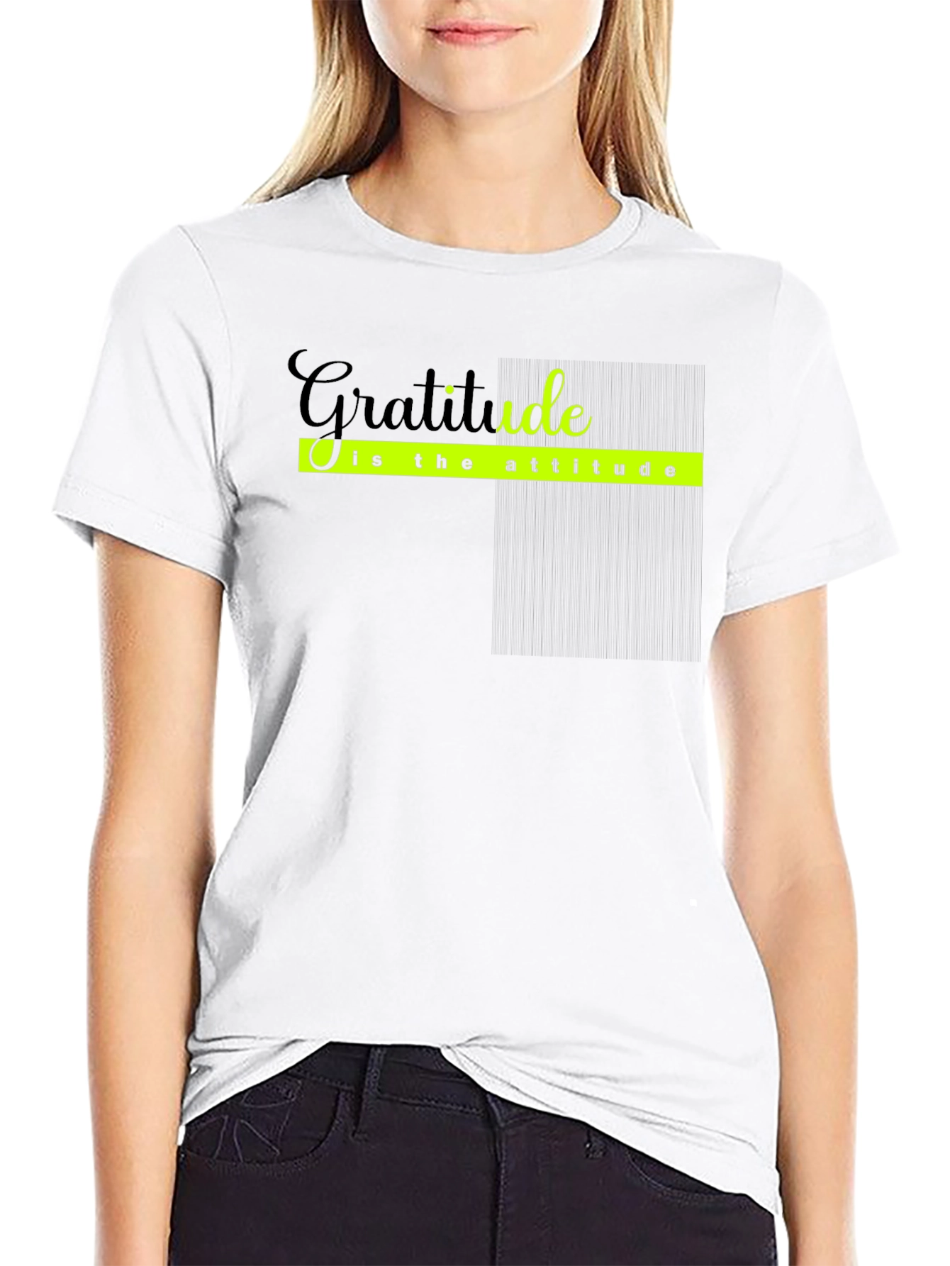 Gratitude Attitude Black T-Shirt