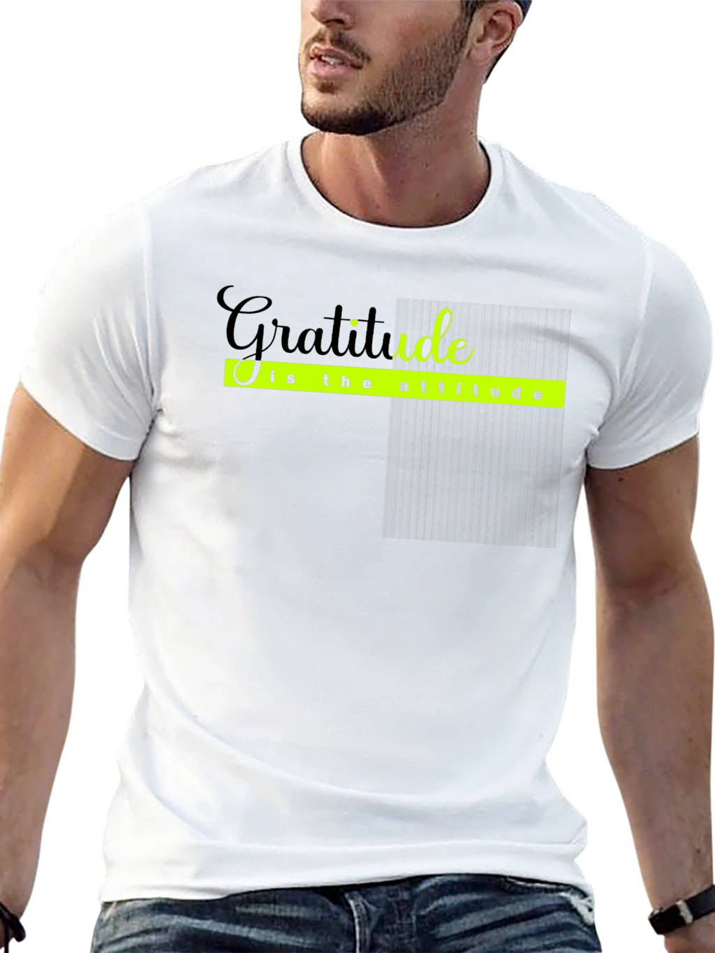 Gratitude Attitude Black T-Shirt
