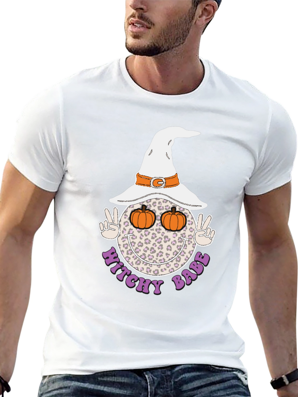 Witchy Babe Halloween T-Shirt