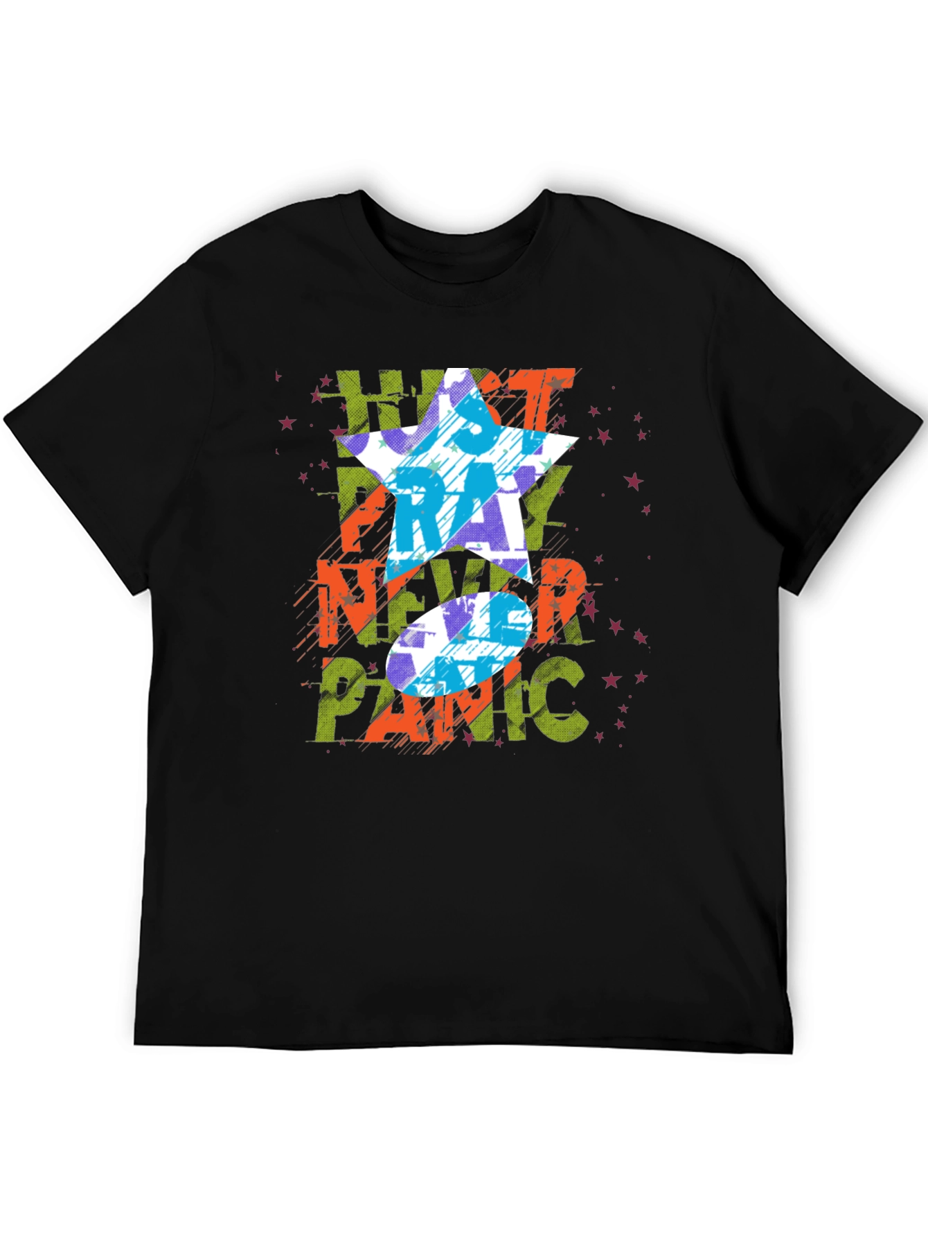 Just Pray Never Panic Graphic Tee
