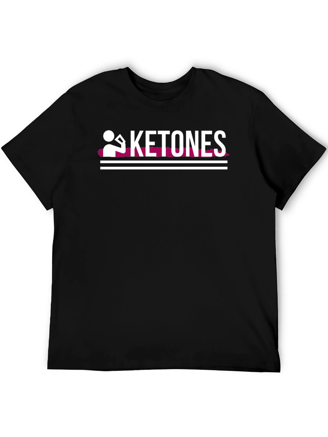 Ketones Black T-Shirt - Fitness Inspired Design