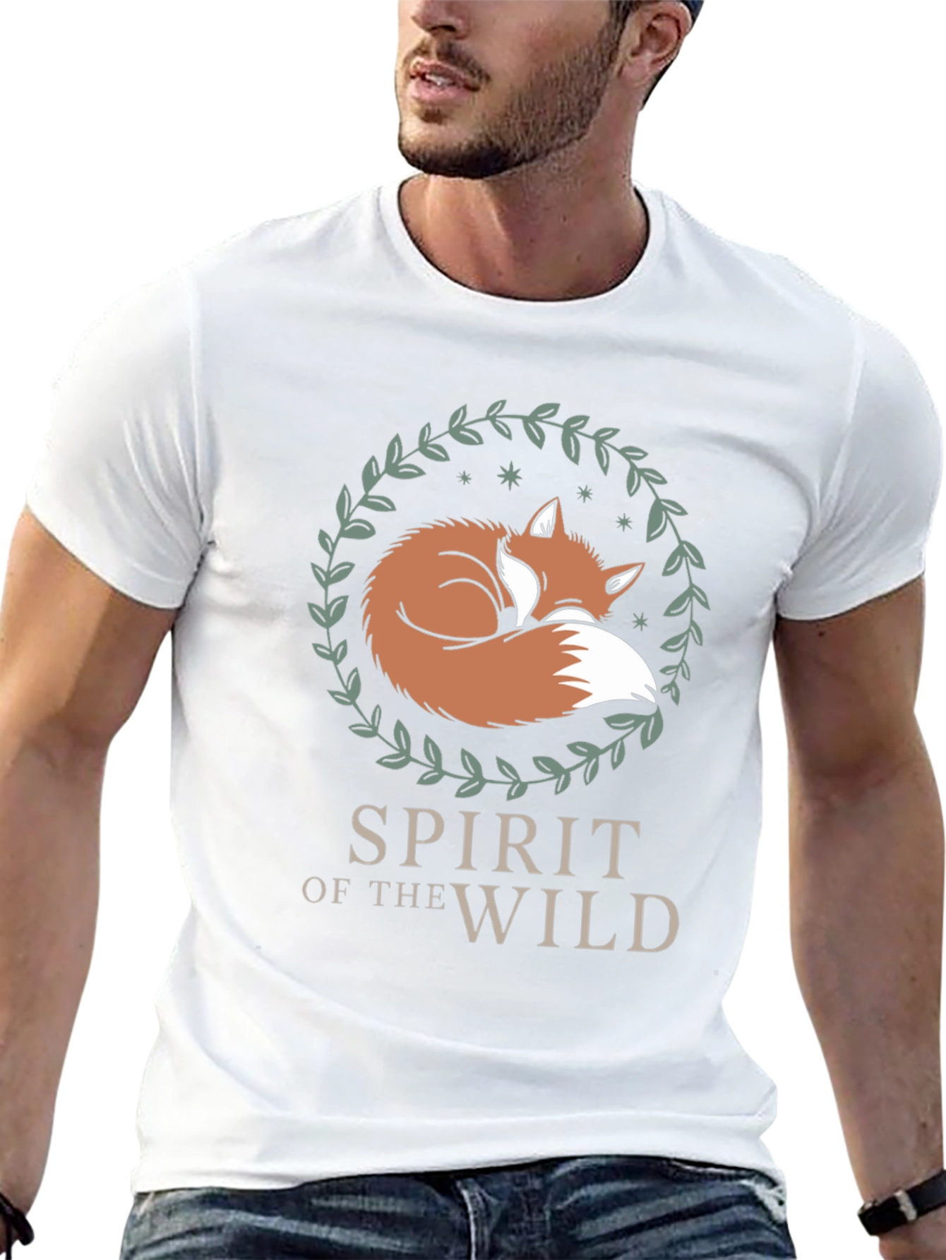 Spirit of the Wild Fox Graphic Tee - Black