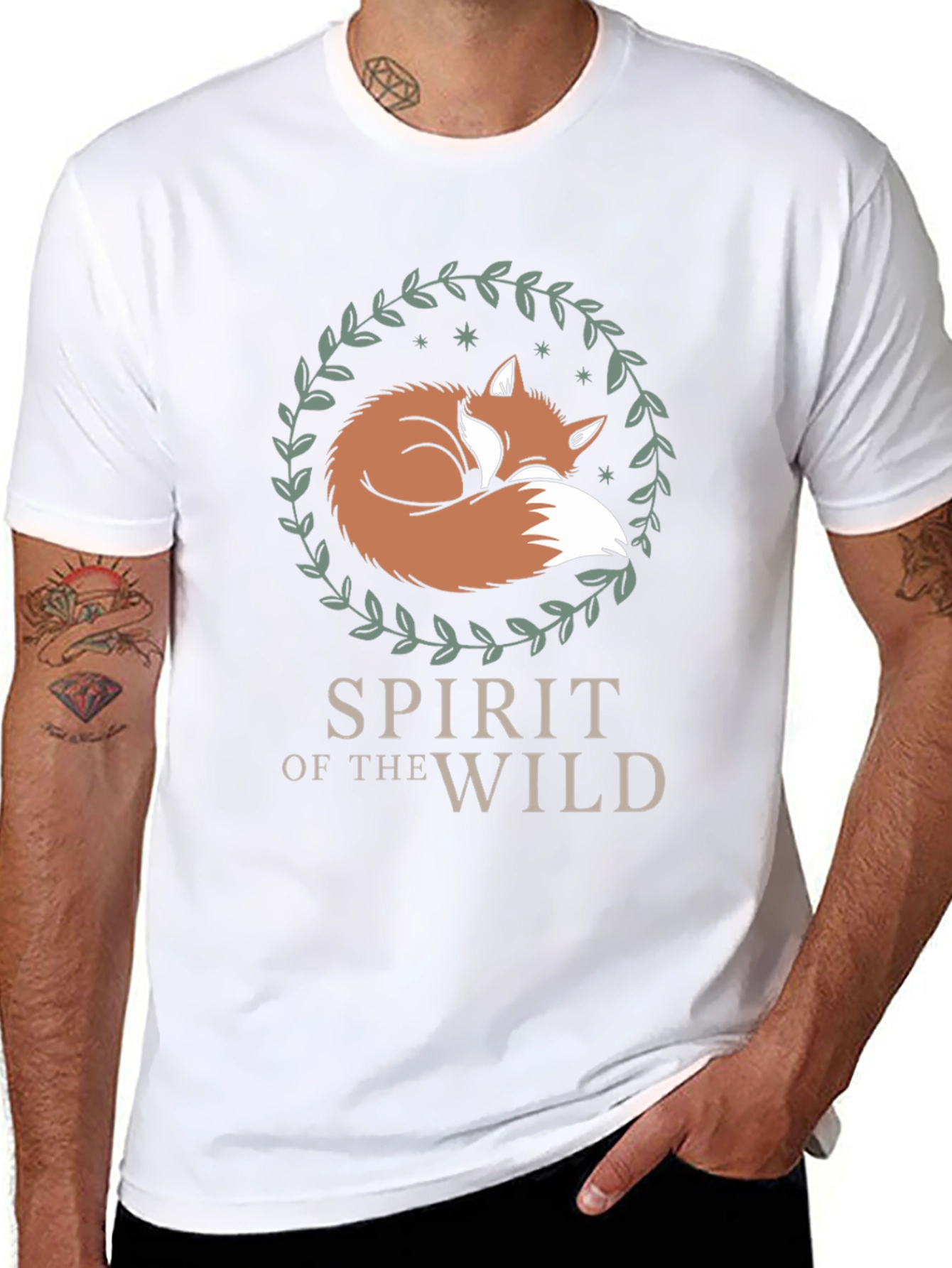 Spirit of the Wild Fox Graphic Tee - Black