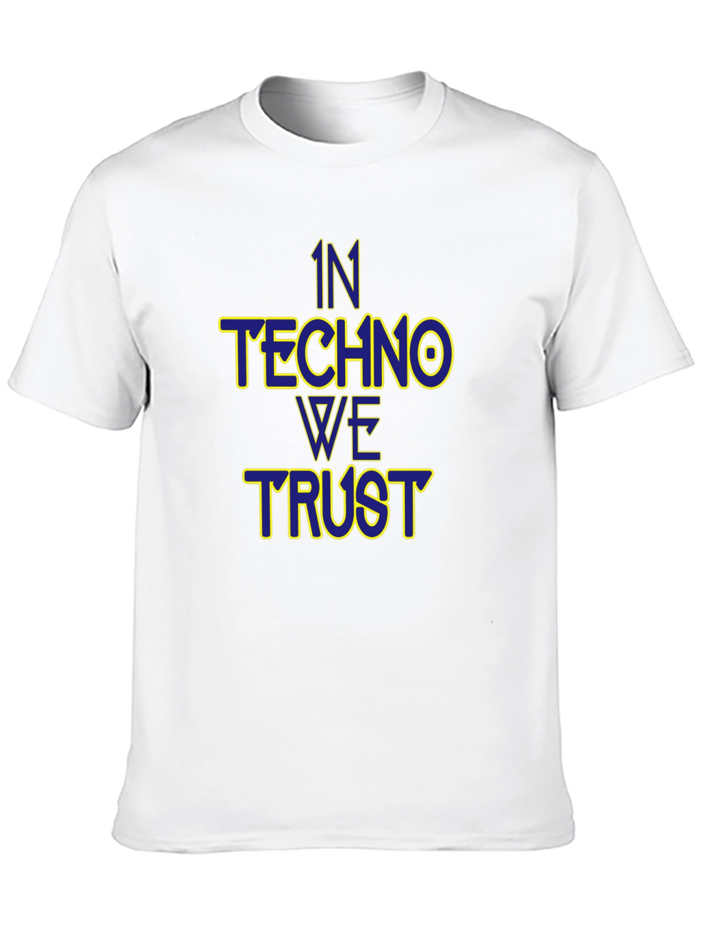 In Techno We Trust Black T-Shirt