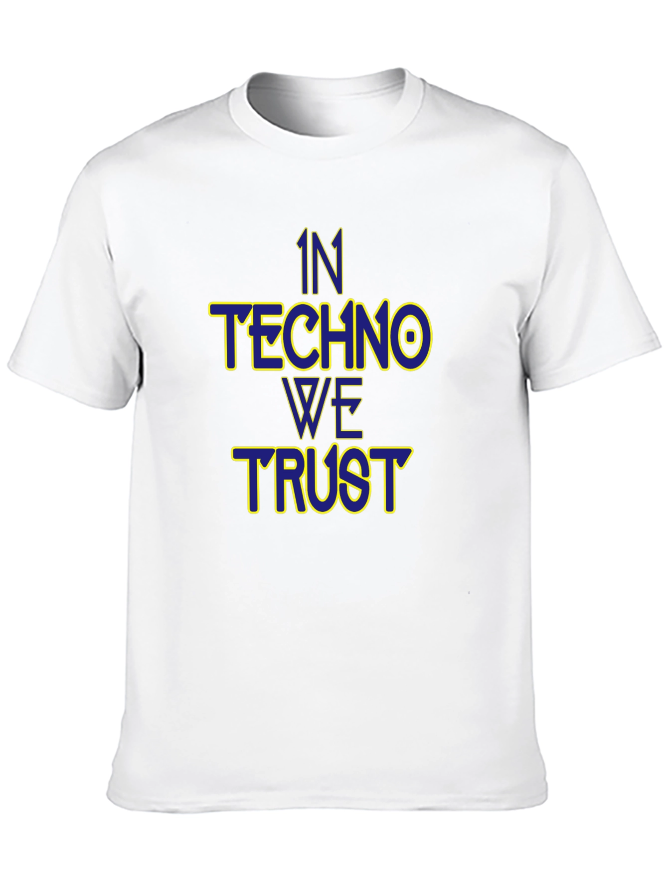 In Techno We Trust Black T-Shirt