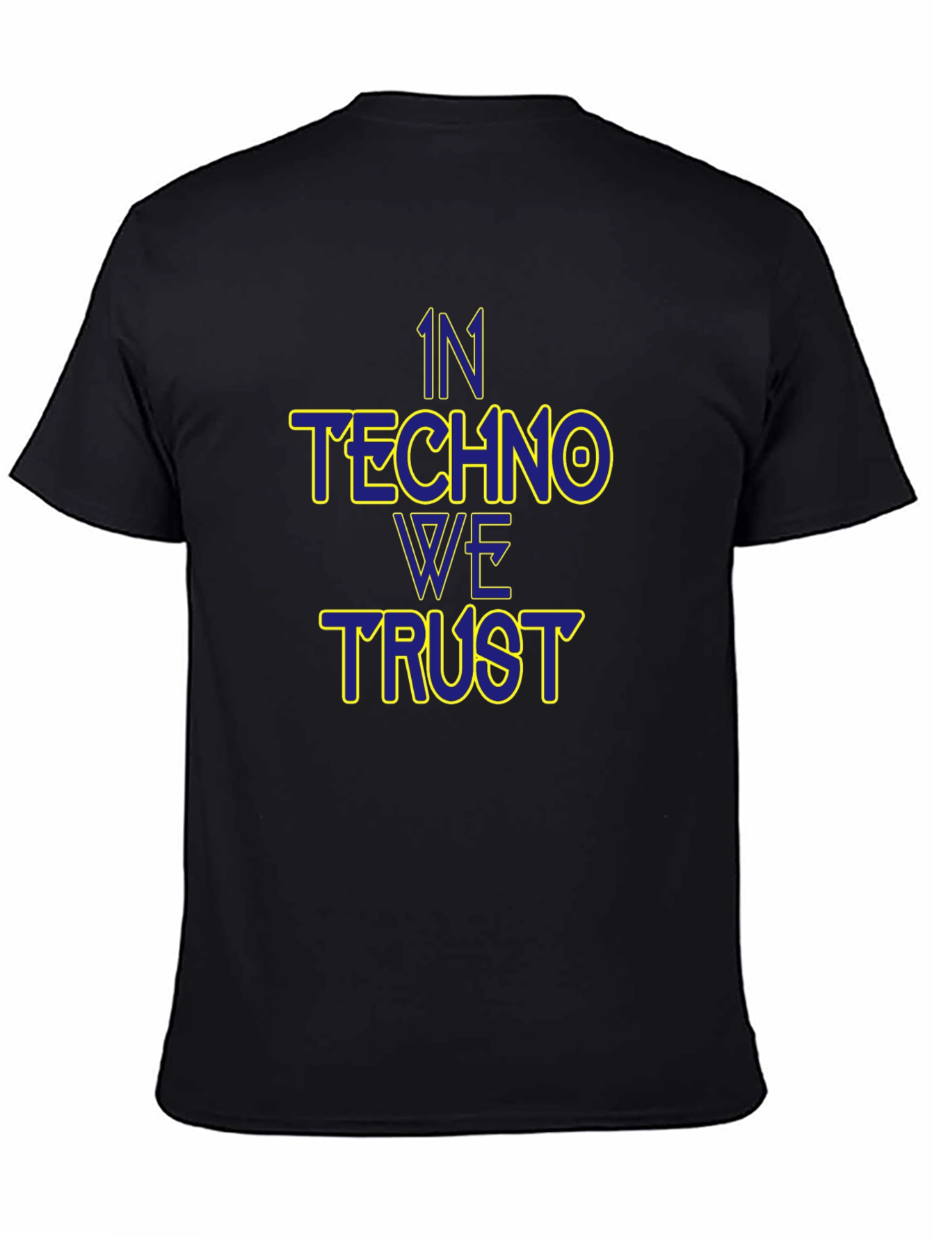 In Techno We Trust Black T-Shirt