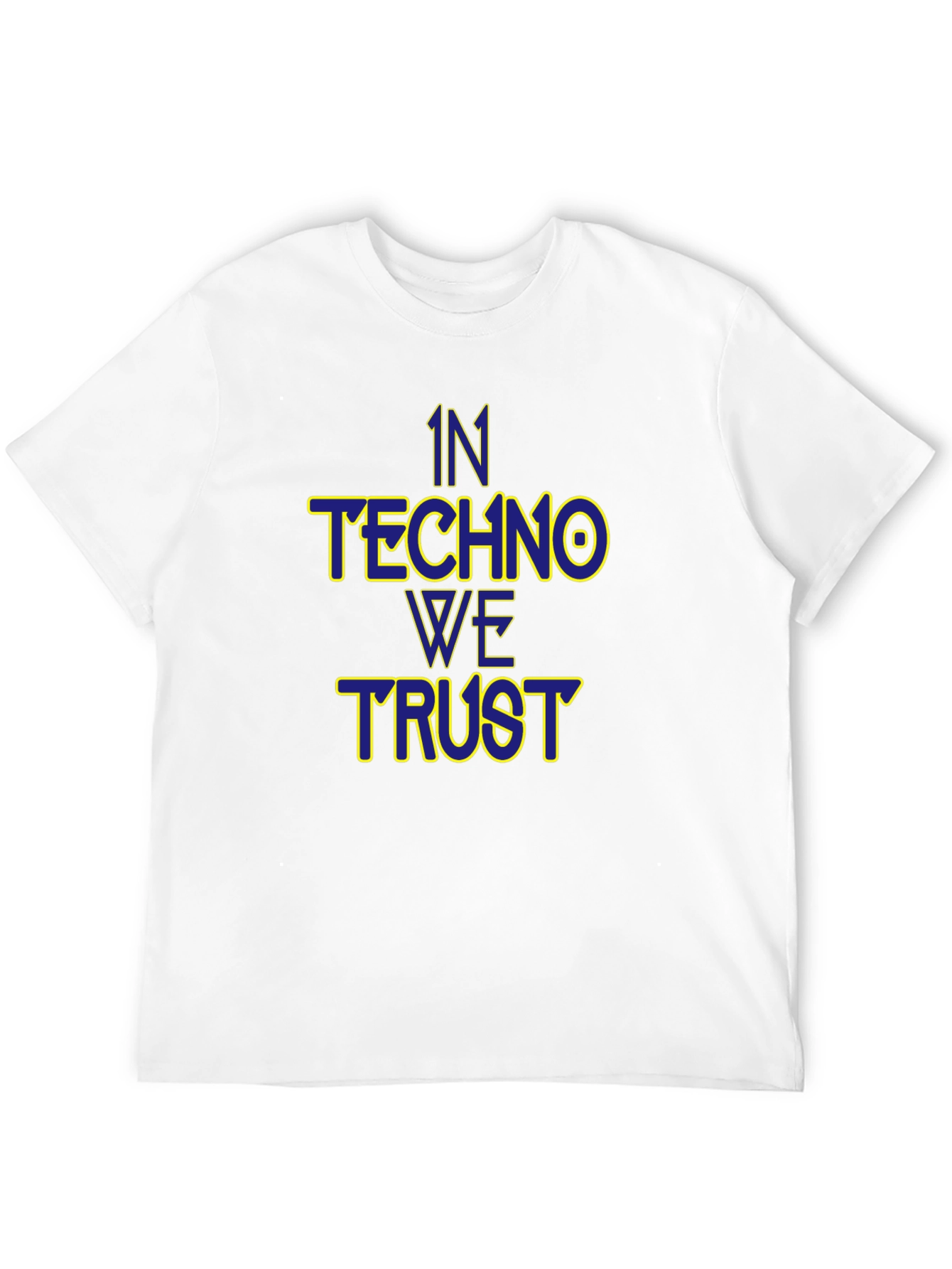 In Techno We Trust Black T-Shirt