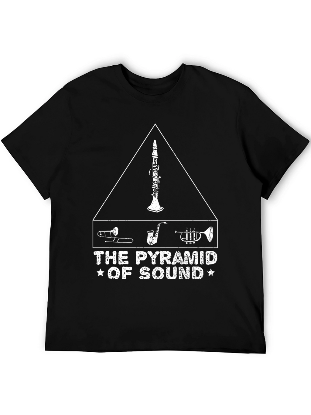 Pyramid of Sound Unisex Black T-Shirt Music Lover