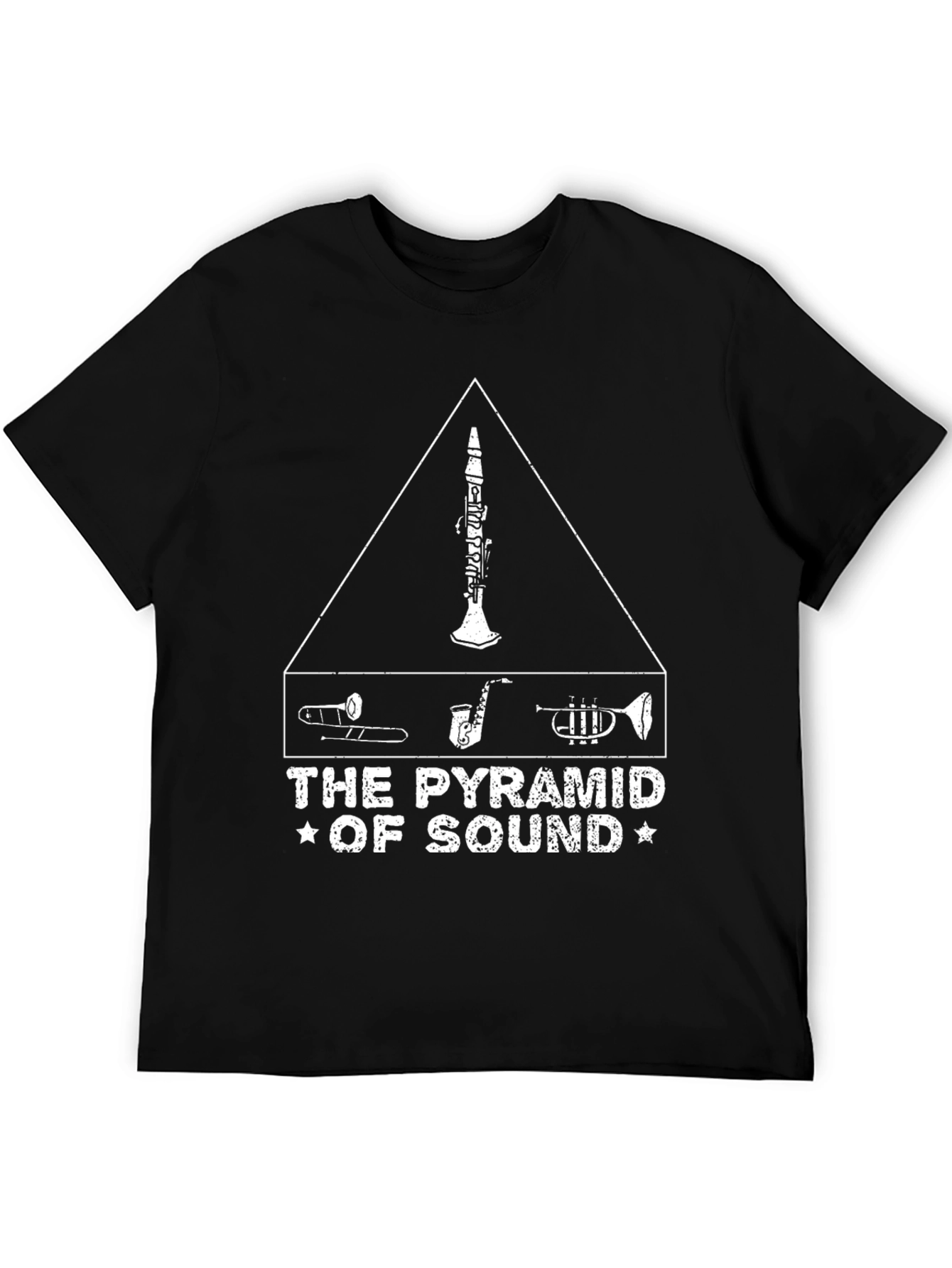 Pyramid of Sound Unisex Black T-Shirt Music Lover