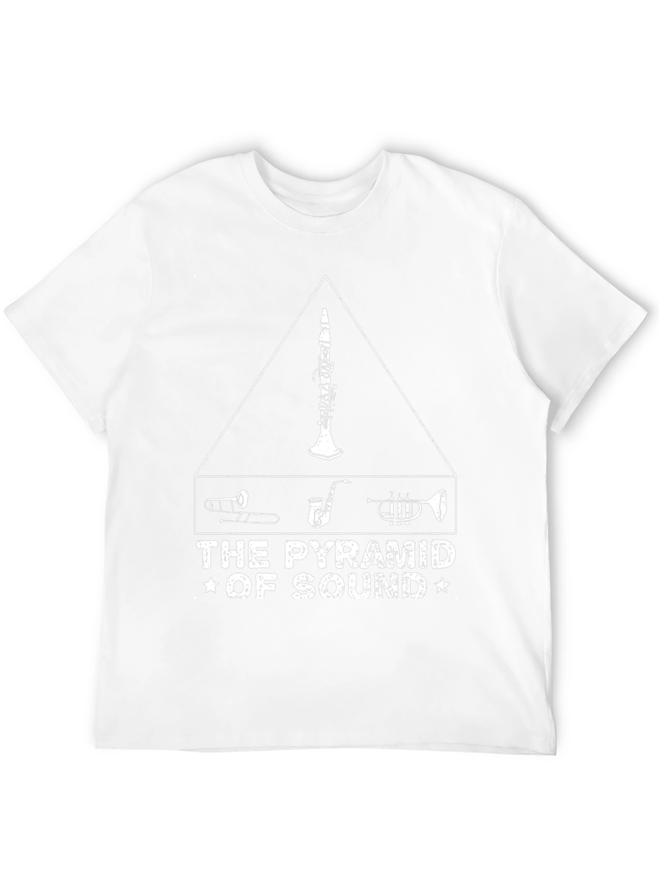 Pyramid of Sound Unisex Black T-Shirt Music Lover