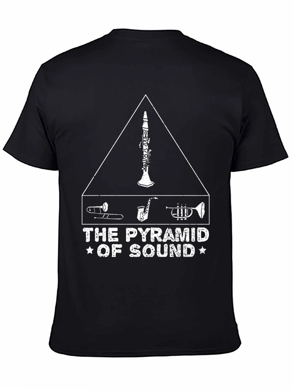 Pyramid of Sound Unisex Black T-Shirt Music Lover
