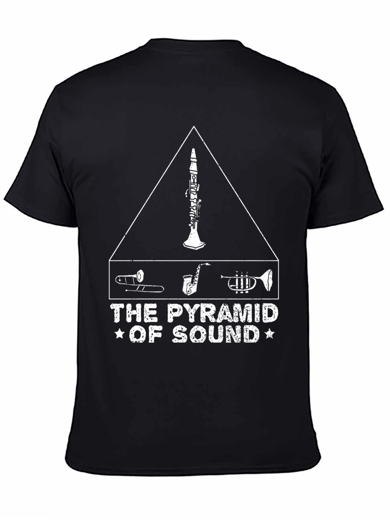 Pyramid of Sound Unisex Black T-Shirt Music Lover