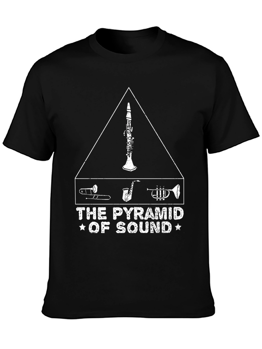 Pyramid of Sound Unisex Black T-Shirt Music Lover