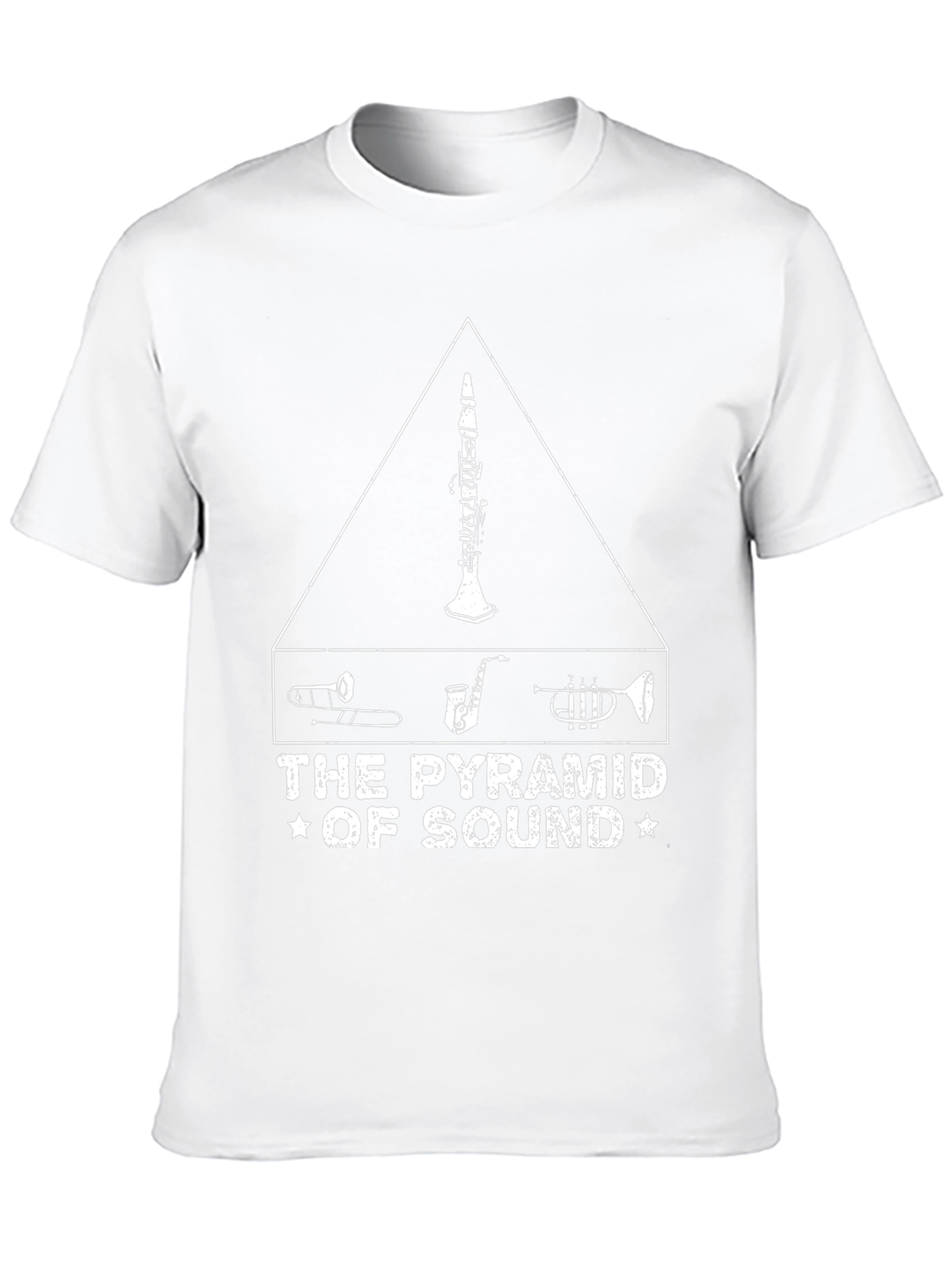 Pyramid of Sound Unisex Black T-Shirt Music Lover