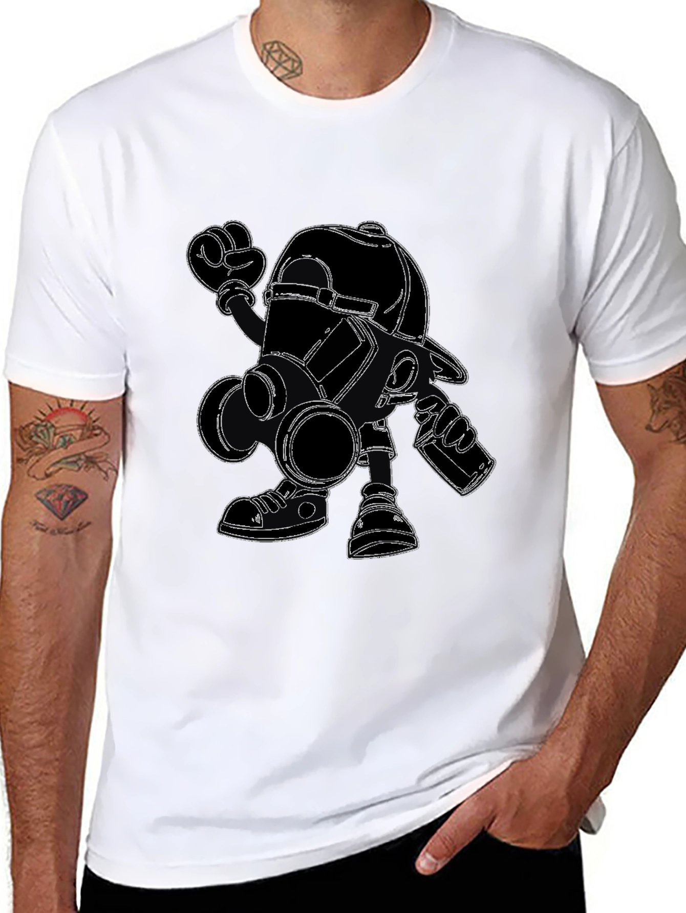 Graphic Print Crew Neck Short Sleeve T-Shirt