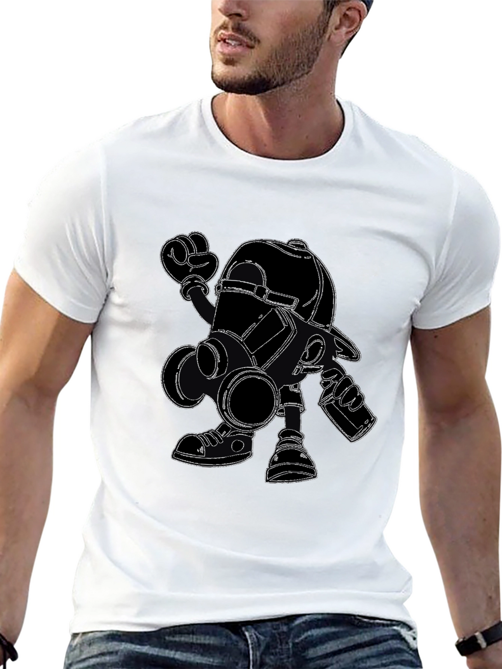 Graphic Print Crew Neck Short Sleeve T-Shirt