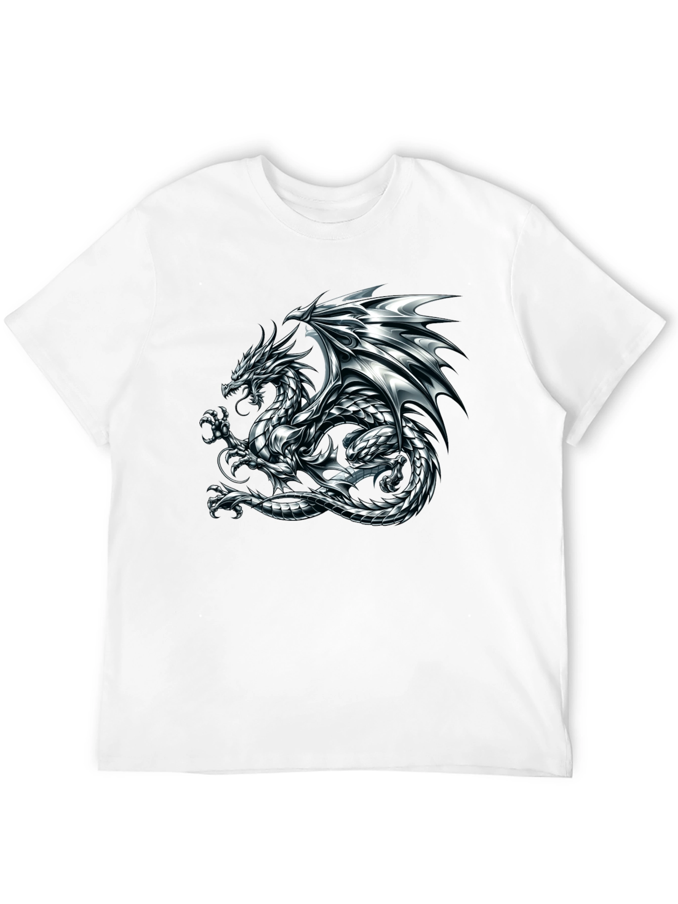 Dragon Graphic Print Mens T-Shirt