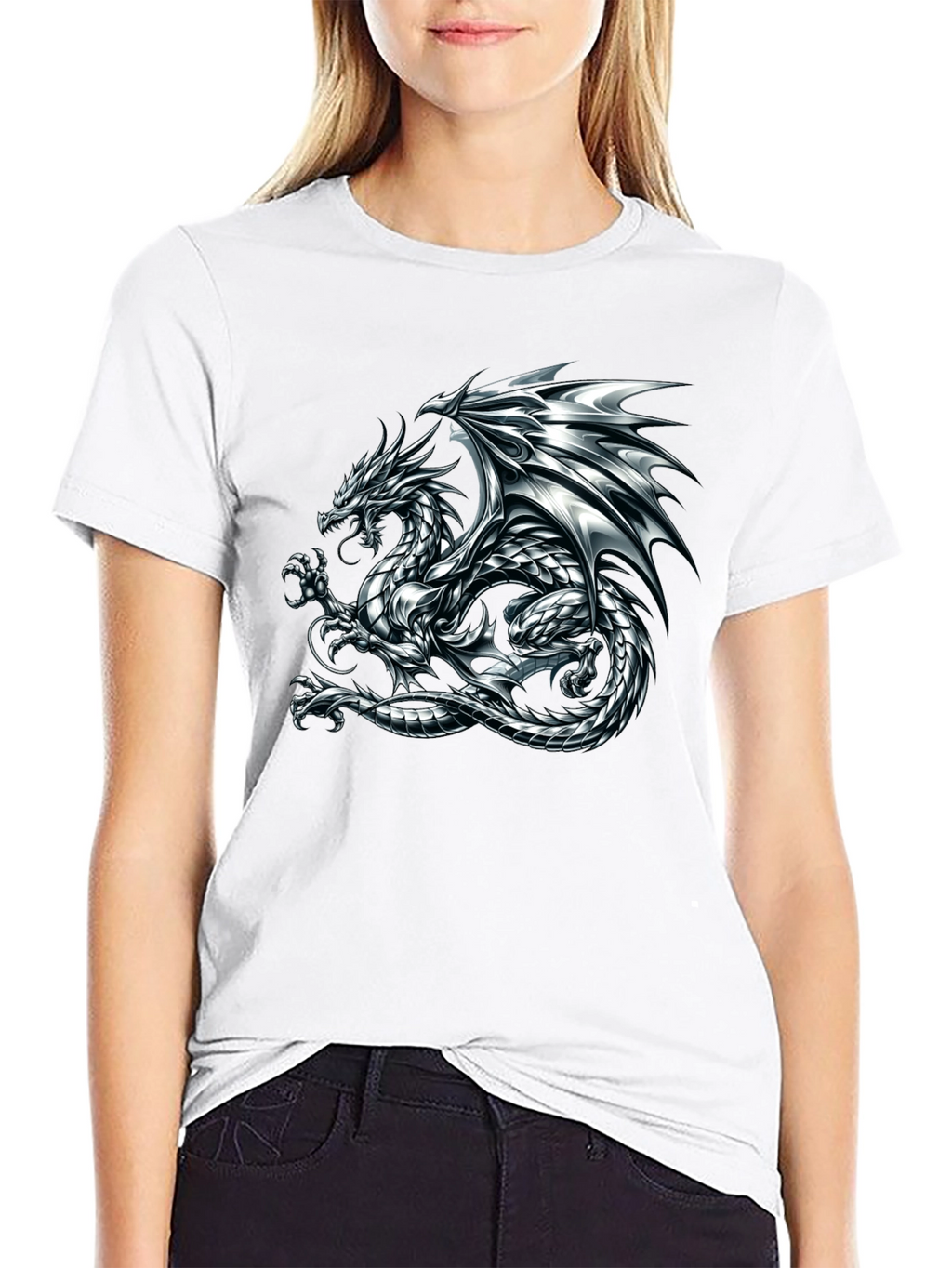 Dragon Graphic Print Mens T-Shirt