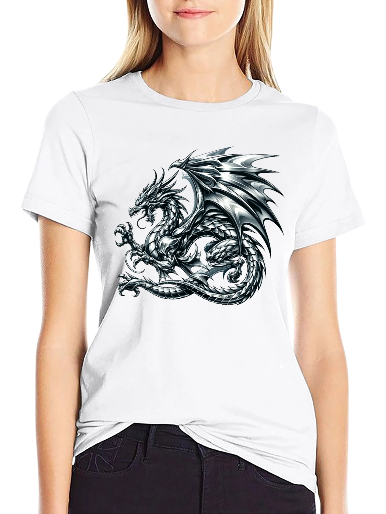 Dragon Graphic Print Mens T-Shirt