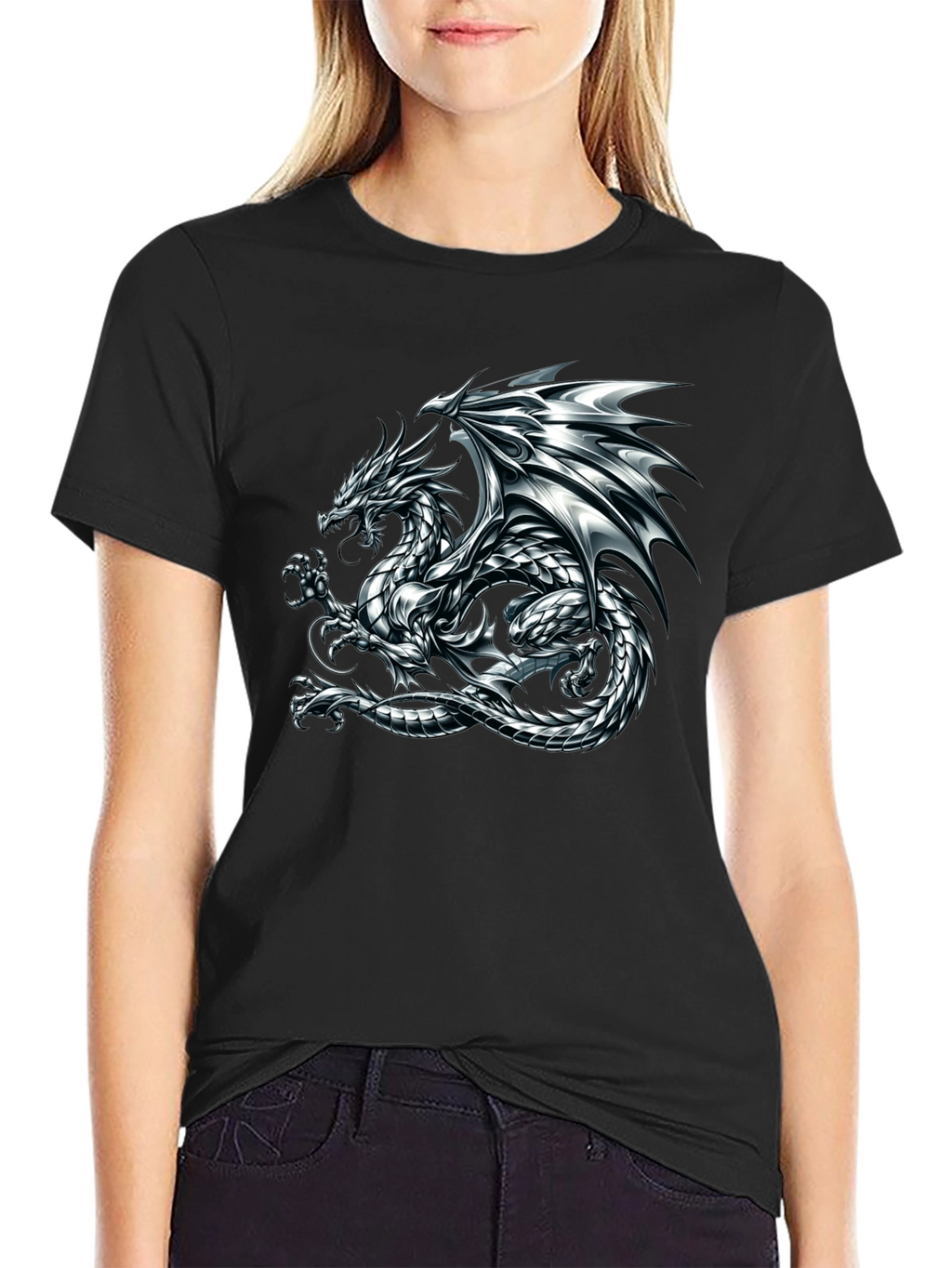 Dragon Graphic Print Mens T-Shirt