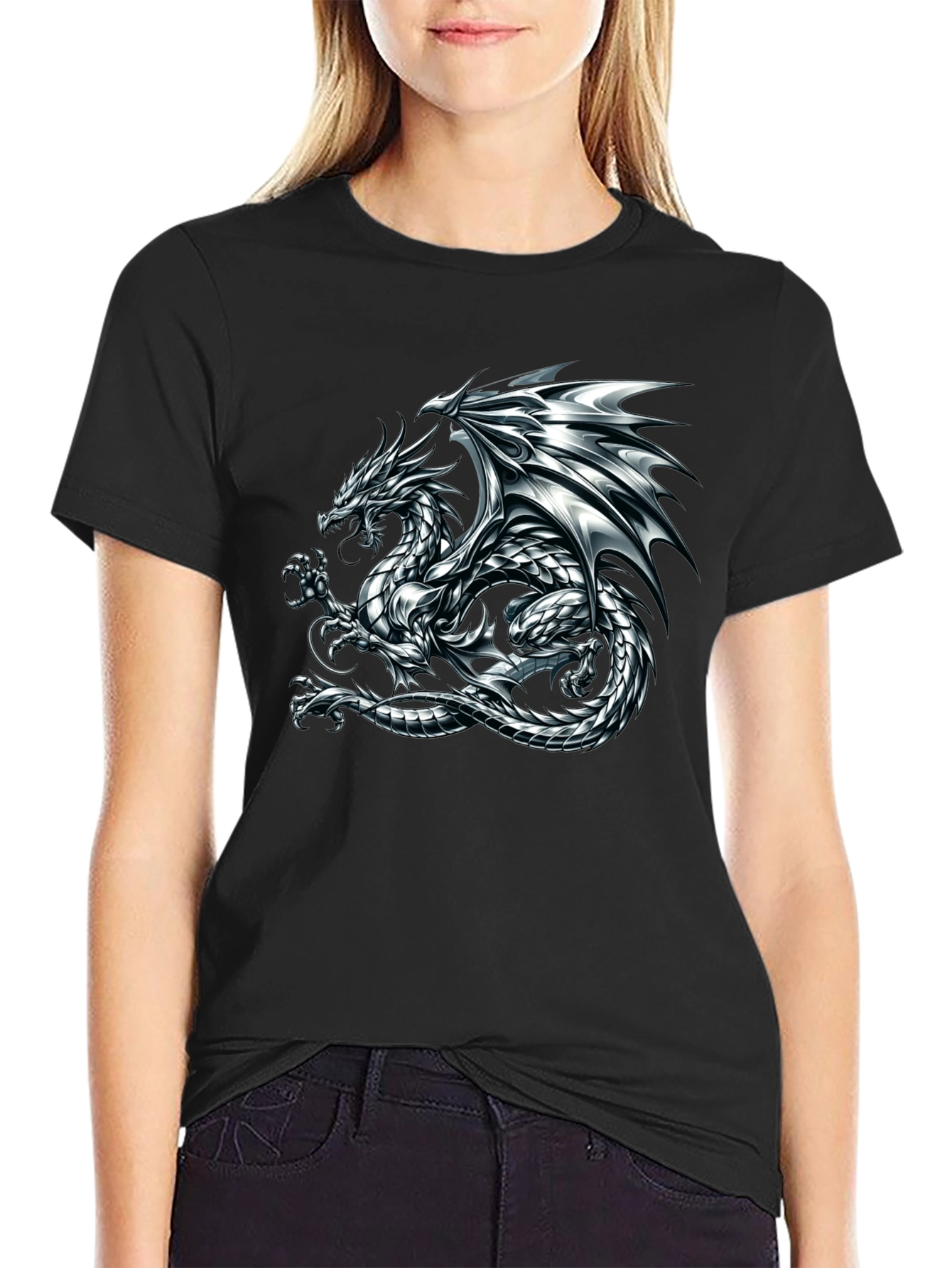 Dragon Graphic Print Mens T-Shirt