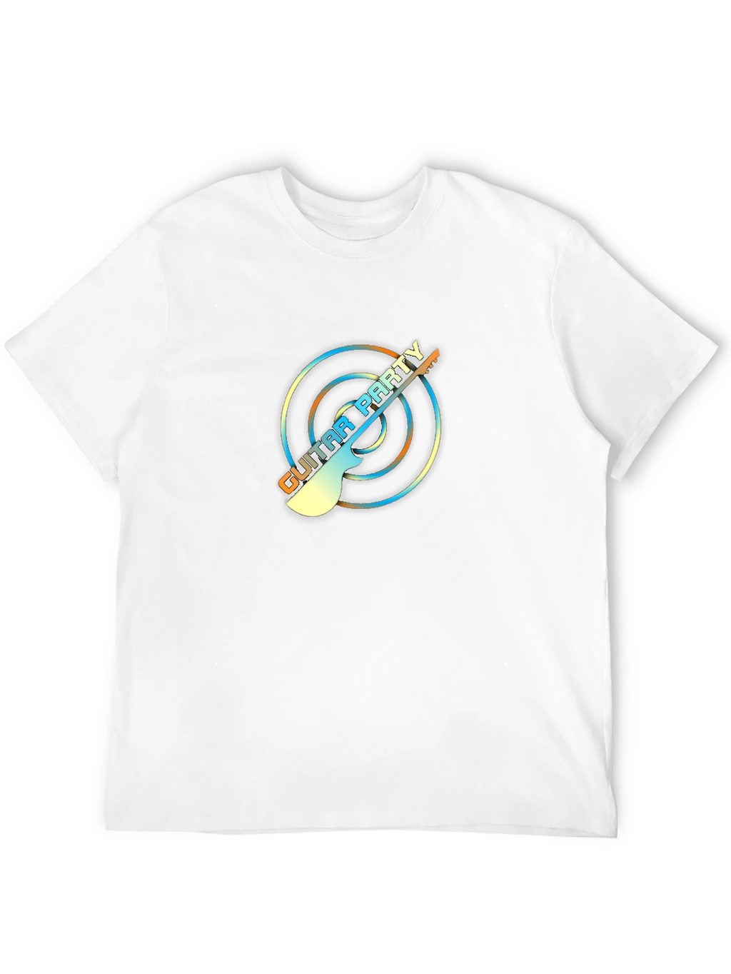 Guitar Party Graphic Tee - Black Unisex T-Shirt