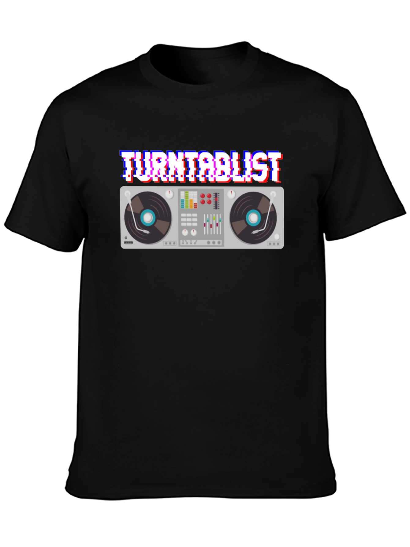 Turntablist Glitch T-Shirt DJ Mixer Apparel